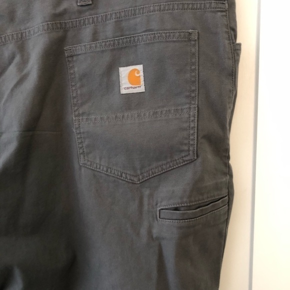 Carhartt Gray Canvas Relaxed Fit Pants 52 x 32 - Picture 7 of 9